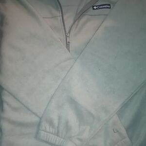 Columbia Men's Army Green Zip-Up Sweater